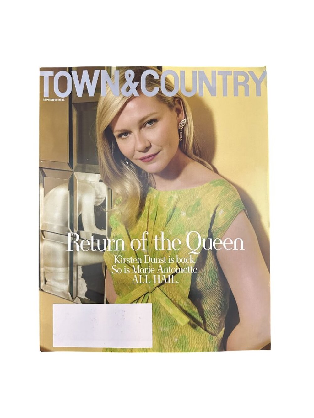 Town and Country Magazine September 2025 Return of the Queen Kirsten Dunst